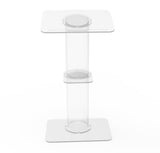 Clear Church Pulpit Event Lectern Plexiglass Acrylic Debate Podium School Simplicy Design 23.3" Wide 10060