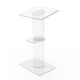 Clear Church Pulpit Event Lectern Plexiglass Acrylic Debate Podium School Simplicy Design 23.3" Wide 10060