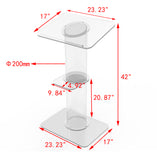 Clear Church Pulpit Event Lectern Plexiglass Acrylic Debate Podium School Simplicy Design 23.3" Wide 10060