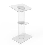 Clear Church Pulpit Event Lectern Plexiglass Acrylic Debate Podium School Simplicy Design 23.3" Wide 10060