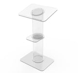 Clear Church Pulpit Event Lectern Plexiglass Acrylic Debate Podium School Simplicy Design 23.3" Wide 10060