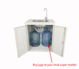 Steel Cabinet Portable Sink Self Contained Hand Wash Station Mobile Sink Water Fountain Water Supply 10094