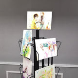 32 Adjustable Pockets Greeting Card DVD CD BOOK Display Rack 4X6 5X7 7X5 8.5X8 10095