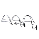 Wall Mount Hat Hold Headwear Organizer Wig Display Metal Wire Flexible 10126-3PK