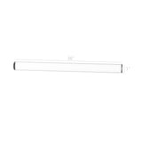 25mm (nominal 1") Diameter X 36" Long Acrylic Rod Plexiglass Stick Clear Lucite 10132-36"