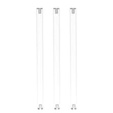 12mm (nominal 1/2") Diameter X 30" Long M4 Threaded Acrylic Rod Plexiglass Stick 10133-30"