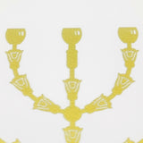 Golden Lampstand Logo Emblem, Screen Printed on Clear Acylic Plexiglass 10149