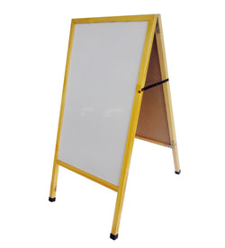 White Sign Board, A-Frame Sidewalk Sandwich Menu White Wet Erase Promotion Sign