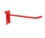 6" Gridwall Metal Hooks, Pack of 12, Red 10372-HOOKS-12PK