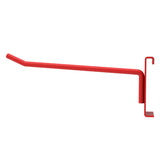 6" Gridwall Metal Hooks, Pack of 12, Red 10372-HOOKS-12PK