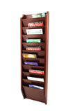 Wall mount magazine rack display waiting room organizer file holder storage slot