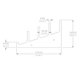 Small Multiple Plate Display Rack Frost Holder 10751