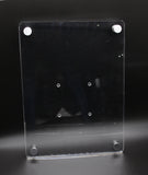 Clear Acrylic Plexiglass Lucite Wall Mounted Sign Holder 10772 3 8511