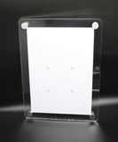 Clear Acrylic Plexiglass Lucite Wall Mounted Sign Holder 10772 3 8511