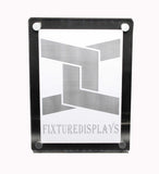 Clear Acrylic Plexiglass Lucite Wall Mounted Sign Holder 10772 3 8511