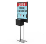 Poster Stand Social Distane Donation Charity Fundraising Box Collection Tithing