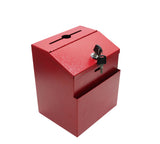 Metal Donation Suggestion Rent Check Box Tithe Prayer Collection Cash Key Drop 11118-RED+11460-2