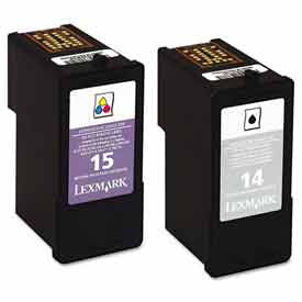 Lexmark™ 18C2229 Ink Cartridge, 175 Page Yield, Black/Tri-Color, 2/Pack 1119337