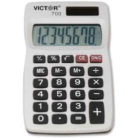 Victor® 8-Digit Handheld Calculator, 700, 2-1/4" X 4" X 1/4", Grey 1119417