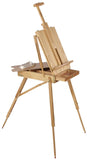 Wood Art Easel for Floor with Storage Compartment, Tilting - Natural 119069