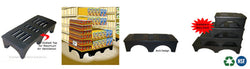 22" x 60" Plastic Dunnage Rack - Black 119098