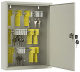 Key Box Cabinet with 60 Hooks, Wall Mounting, Locking - Beige 119105