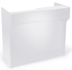 White Cash Wrap w/ Adjustable Storage Shelves & Pull Out Drawer 119148