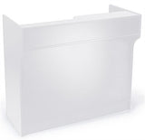 White Cash Wrap w/ Adjustable Storage Shelves & Pull Out Drawer 119148