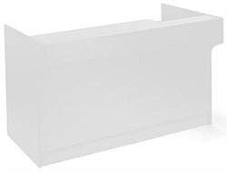 White Cash Wrap w/ Adjustable Storage Shelves & Pull Out Drawer 119151