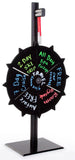 Write-on Prize Wheel with 6 - 12 Slots, Countertop - Black 119555