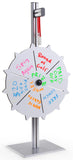 Write-on Prize Wheel with 6 - 12 Slots, Countertop - White 119556