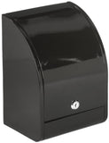 Metal Ballot Box with Lock, Wall Mount or Countertop, Curved Front Design - Black 119596