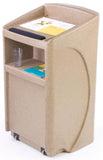 Outdoor Podium for Floor, Plastic - Beige with Marble Panel 119650