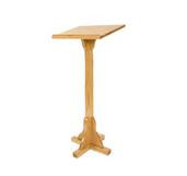 Wood Podium for Floor, Oak - Light Stain 119806