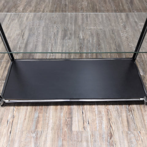 FixtureDisplays® 40X16.5X78 Glass Showcase Display Case with LED Lights  5-Tier Shelf Floor Stand 119956 