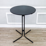 31.5X42" Tall Cocktail High Table Easy Fold Black Party Tradeshow Mobile Desk 119990