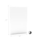 Wall Mount Sign Holder Clear Acrylic Picture Frame Transparent Poster Frame 12061 11X17 6PK