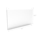 Wall Mount Sign Holder Clear Acrylic Picture Frame Transparent Poster Frame 12061-11X8.5-6PK