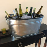 Beverage Ice Tub Galvanized Metal Party Ice Bucket Champane Soda Beer Ice Tub 12176