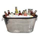 Beverage Ice Tub Galvanized Metal Party Ice Bucket Champane Soda Beer Ice Tub 12176