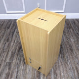 Wood Donation Box Tithing Box Fundraising Stand with Sign Holder 13155+12065