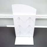 Countertop Display Hooks Spinner Rack White Sock Keychain Ornament Header 14795-new