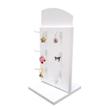 Countertop Display Hooks Spinner Rack White Sock Keychain Ornament Header 14795-new