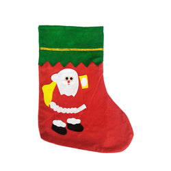 14X9" Xmas Stocking Sack Santa Christmas Gift Bag Hanging Gift Stocking Bag