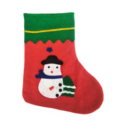 14X9" Xmas Stocking Sack Santa Christmas Snowman Bag Hanging Gift Stocking Bag