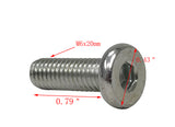 FixtureDisplays® Button Head Socket Cap Screws M6x20mm  20PK 15148-20PK