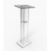 18"W X 12"D X 42.5" H Acrylic Podium Plexiglass Church Pulpit School Lectern Event Reception Hostess 15198