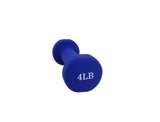 Women's Neoprene Coated Dumbbell  Workout Weight 4LBS BLUE Color