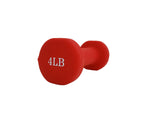 Women's Neoprene Coated Dumbbell  Workout Weight 4LBS RED Color