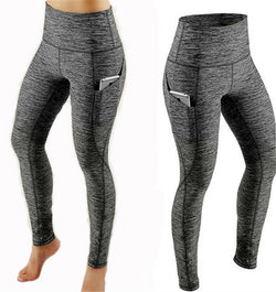 Women's Yoga Pant Running Workout Leggings with Pocket Tummy Control High Waist